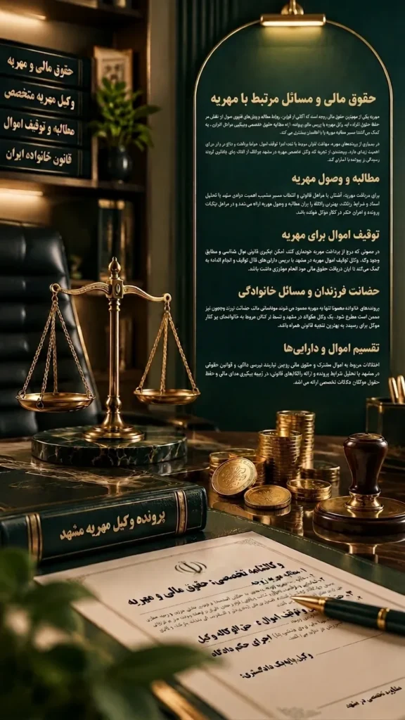وکیل پایه یک دادگستری در مشهد - مشاوره حقوقی